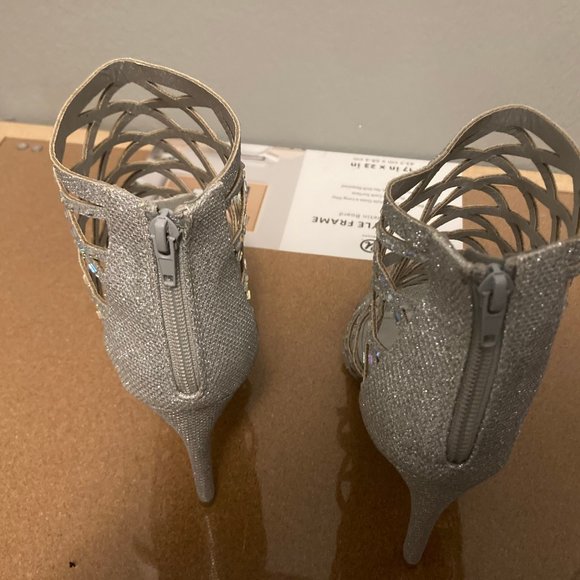 Silver Rhinestone Heels - Picture 2 of 3